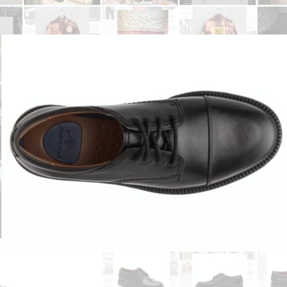 BRAND NEW Dockers Black Cap Toe Oxford in Size 10 - Picture 4 of 8